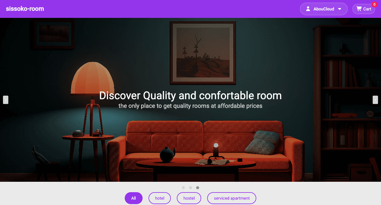 Room booking platform connecting guests with available rooms and homeowners